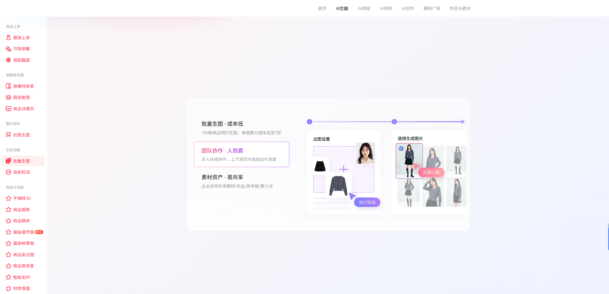 电商AI生图工具，高流量引流款专用，快速打造吸睛转化商品主图